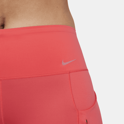 Leggings de largo completo y tiro medio con sujeción firme y bolsillos para mujer Nike Go