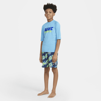 Nike Big Kids' Short-Sleeve Hydroguard Swim Shirt