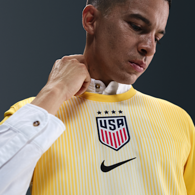 Jersey de fútbol de manga corta Nike Dri-FIT Replica para hombre USWNT portera 2025 Stadium (equipo femenino)
