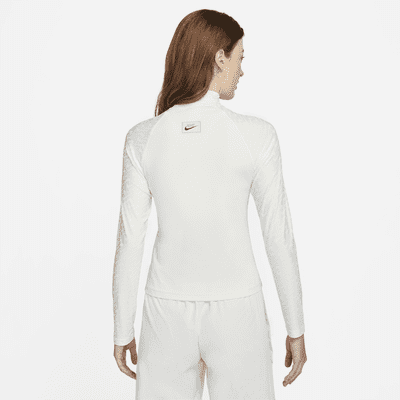 Camiseta de manga larga y cuello alto para mujer Nike Sportswear Icon Clash