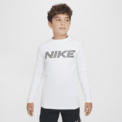 Nike Pro Warm Big Kids' (Boys') Dri-FIT Long-Sleeve Training Top