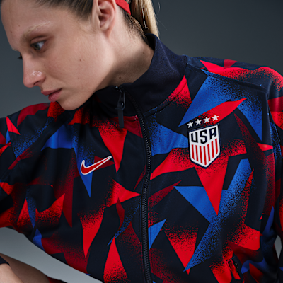 Chamarra de futbol Nike Dri-FIT Anthem para mujer USWNT Academy Pro