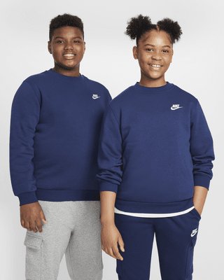 Подростковый свитшот Nike Sportswear Club Fleece Big Kids' (Extended Size)