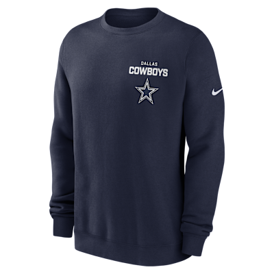 Dallas Cowboys Draw Block Club Men's Nike NFL Pullover Crew