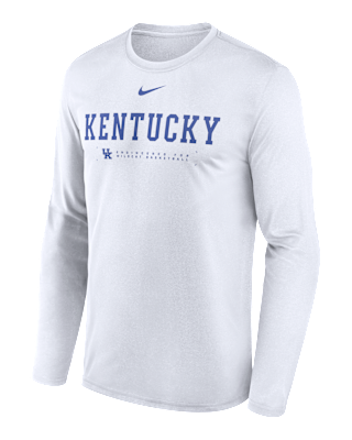Мужская футболка Kentucky Courtside Basketball Shootaround Legend Nike Dri-FIT College Long-Sleeve для баскетбола