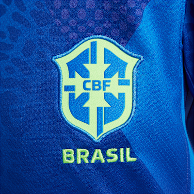 Koszulka piłkarska dla dużych dzieci Nike Dri-FIT Brazylia Stadium 2025 (drużyna kobiet) (wersja wyjazdowa) – replika