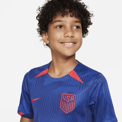 Jersey de fútbol Nike Dri-FIT para niño talla grande USMNT 2023 Stadium visitante