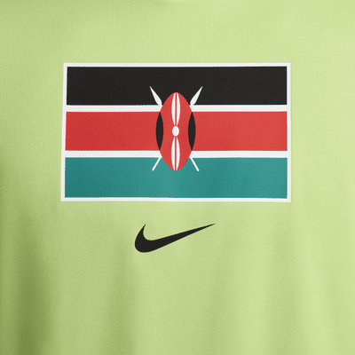 Team Kenia Miler Nike Dri-FIT hardlooptop met korte mouwen voor heren