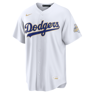 Los Angeles Dodgers 2025 World Series Champion Gold Series Men's Nike MLB Stadium Jersey from Nike - $220