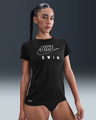 Женские шорты Nike Swim Swoosh Hydroguard Short-Sleeve Top