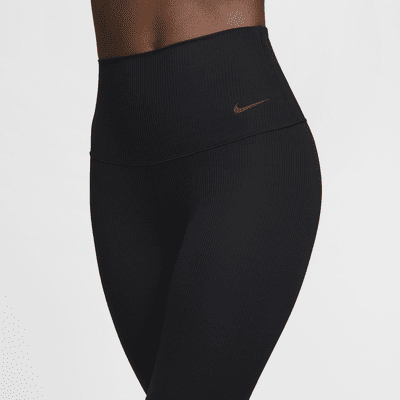 Shorts de ciclismo de tiro alto de 20 cm con soporte suave para mujer Nike Zenvy Rib