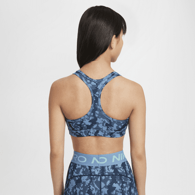 Brassière de sport réversible Nike Swoosh pour fille