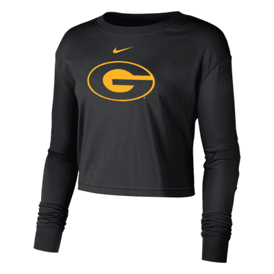 Nike College (Grambling State) Women's Cropped Long-Sleeve T-Shirt