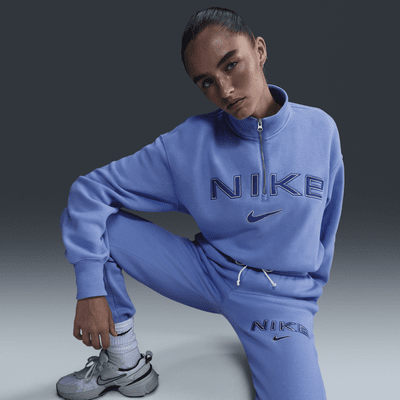 Nike Sportswear Phoenix Fleece Women's Oversized 1/4-Zip Logo Top