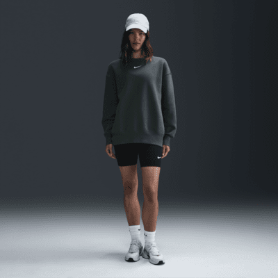 Nike Sportswear Phoenix Fleece túlméretes, kerek nyakkivágású női pulóver