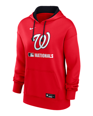 Женское худи Washington Nationals Authentic Collection Nike Therma MLB Pullover Hoodie