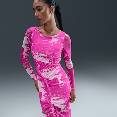 Vestido midi de malla para mujer Serena Williams Design Crew