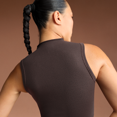 Bra de corte largo con cuello alto para mujer NikeSKIMS Vintage Seamless
