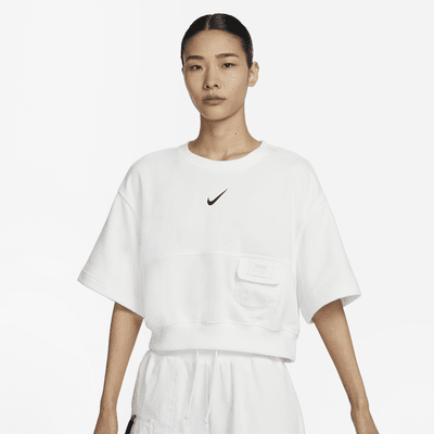 Nike Sportswear City Utility 女款法國毛圈布短袖上衣