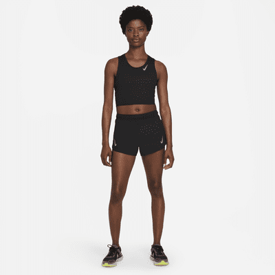 Nike Dri-FIT Race Women's Cropped Running Tank. Nike HR