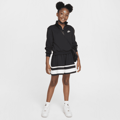 Sudadera de tejido Fleece de medio cierre para niña talla grande Nike Sportswear Club