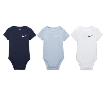 Nike Mini Me Baby (0-9M) 3-Pack Bodysuits