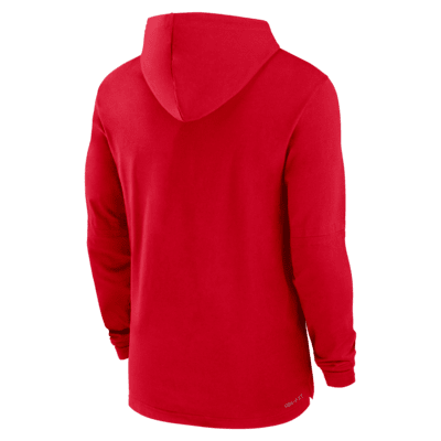 Georgia Bulldogs Sideline Men's Nike Dri-FIT College Long-Sleeve Hooded Top