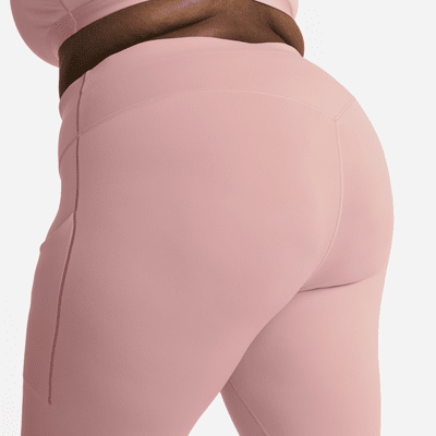 Nike Universa 7/8-Leggings mit Taschen, mittlerem Halt und hohem Bund für Damen (große Größe)