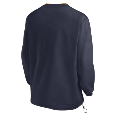 Rompevientos de manga larga universitario Nike para hombre West Virginia Mountaineers Sideline