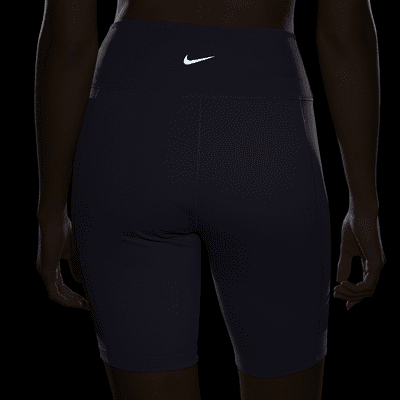 Nike One Leak Protection: menssykkelshorts med høyt liv til dame (20 cm)