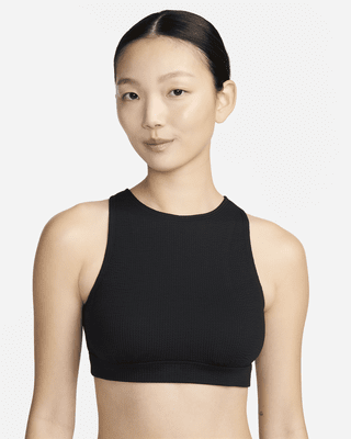 Женские  Nike Swim Elevated Essential High-Neck Bikini Top