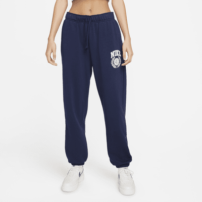 Pants de entrenamiento oversized de tiro medio para mujer Nike Sportswear Club Fleece