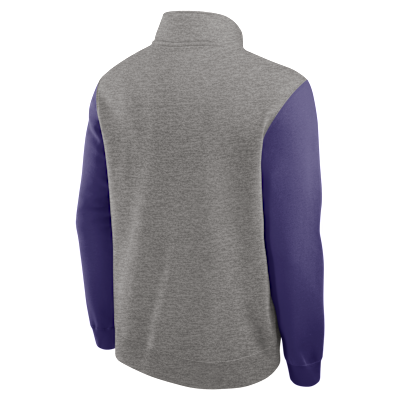 Clemson Club Men's Nike College 1/2-Zip Crew