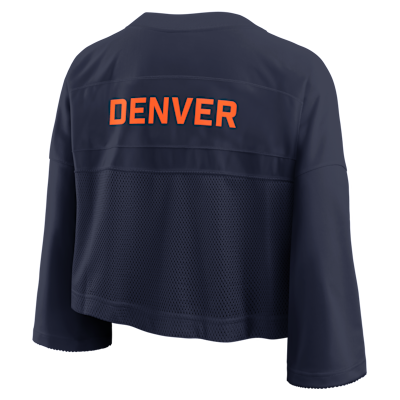 Denver Broncos Wide Receiver Jersey Fashion Women's Nike Dri-FIT NFL Cropped Top