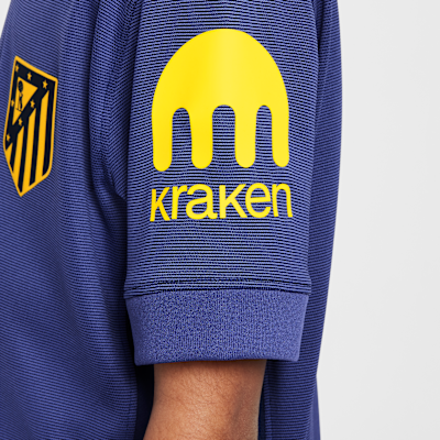 Maglia da calcio replica Nike Dri-FIT Atlético de Madrid 2024/25 Stadium per ragazzo/a – Away
