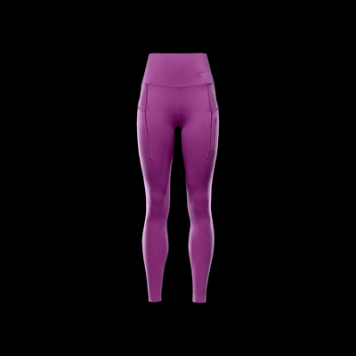 Nike Go Lange legging met hoge taille, zakken en complete ondersteuning voor dames