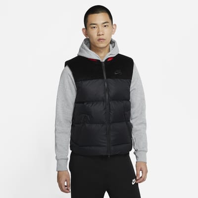 nike body warmer with hood