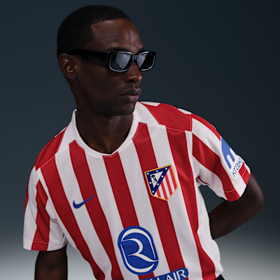 アトレティコ マドリード 2025/26 スタジアム ホーム メンズ ナイキ Dri-FIT サッカー レプリカ ユニフォーム