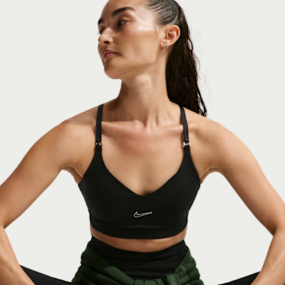 Nike Indy Gepolsterter, verstellbarer Sport-BH mit leichtem Halt (Damen)