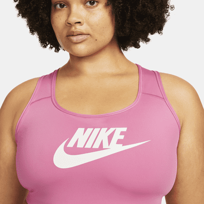 buis Minachting Metafoor Nike Swoosh Women's Medium-Support Non-Padded Futura Graphic Sports Bra  (Plus Size). Nike.com