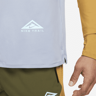 Playera de trail running con medio cierre para hombre Nike Dri-FIT Trail Element