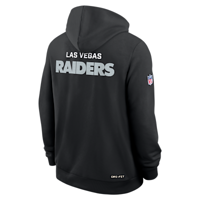 Las Vegas Raiders Initial Home Sideline Men's Nike Dri-FIT NFL Pullover Hoodie