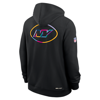 Sudadera con gorro sin cierre Nike Dri-FIT de la NFL para hombre New York Jets Crucial Catch Sideline