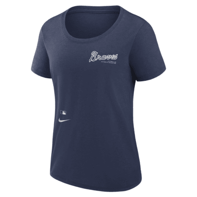 Playera Nike Dri-FIT de la MLB para mujer Atlanta Braves Authentic Collection Early Work