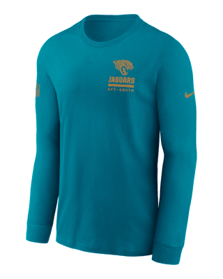 Мужская футболка Jacksonville Jaguars Sideline Team Issue Nike Dri-FIT NFL Long-Sleeve