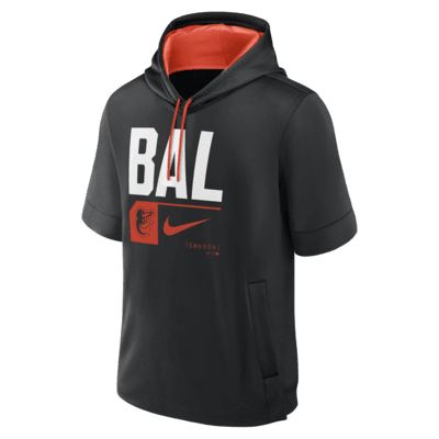 Baltimore Orioles Tri Code Lockup Men's Nike MLB Short-Sleeve Pullover Hoodie