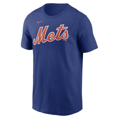 New York Mets Fuse Wordmark Men's Nike MLB T-Shirt