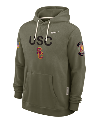 Мужское худи USC 2025 Military Appreciation Nike Dri-FIT College Pullover Hoodie