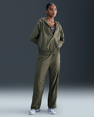 Женские  Nike Sportswear Classic Mid-Rise Open-Hem Pants
