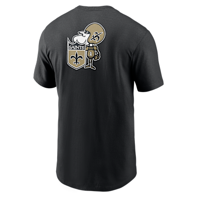 New Orleans Saints Rewind Front And Back Hit Essential Men's Nike NFL T-Shirt